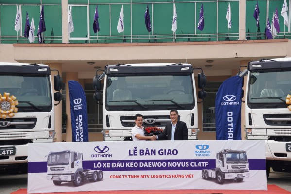 DOTHANH AUTO bàn giao lô xe đầu kéo Daewoo cho Công ty Logistics Hưng Việt