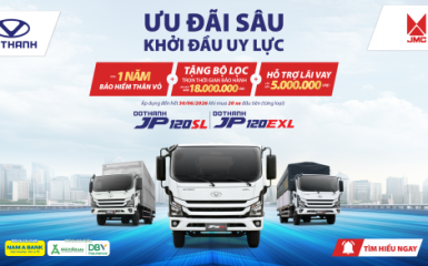 Khuyến mại đặt sớm DOTHANH JP120SL & JP120EXL: tặng BHVC, lọc bảo dưỡng, hỗ trợ lãi vay